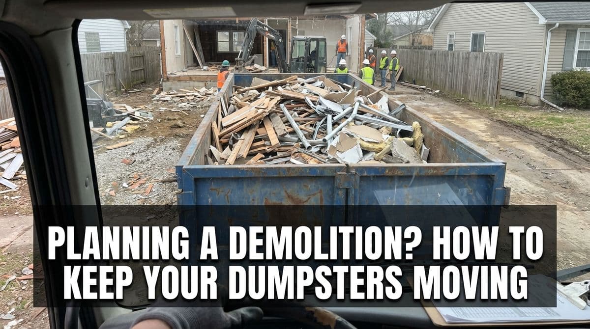 Featured post - Planning a Demolition? How to Keep Your Dumpsters Moving