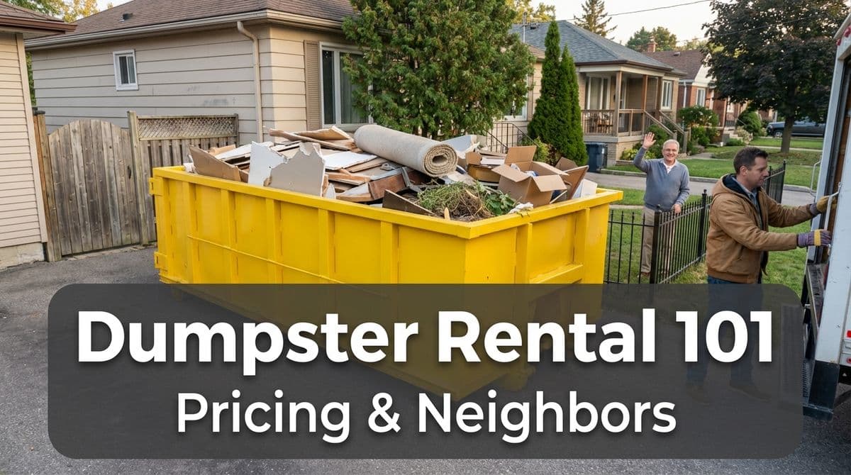 Blog post Dumpster Rental 101 for Homeowners: Pricing & Neighbors image
